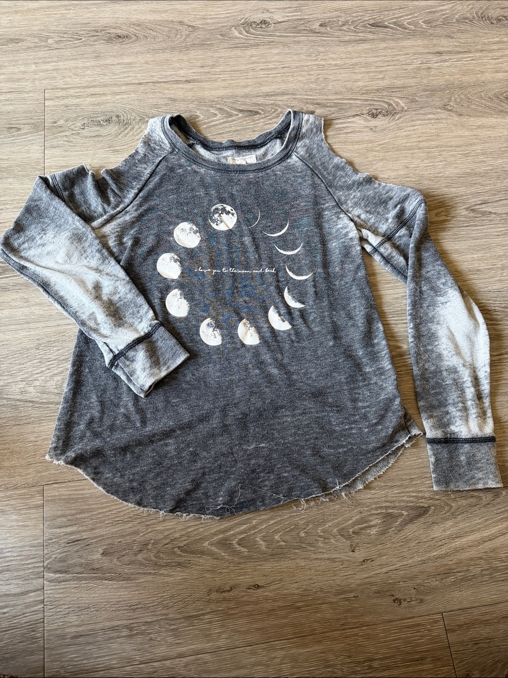 Grayson Threads Gray Long Sleeve Moon Phase Tee